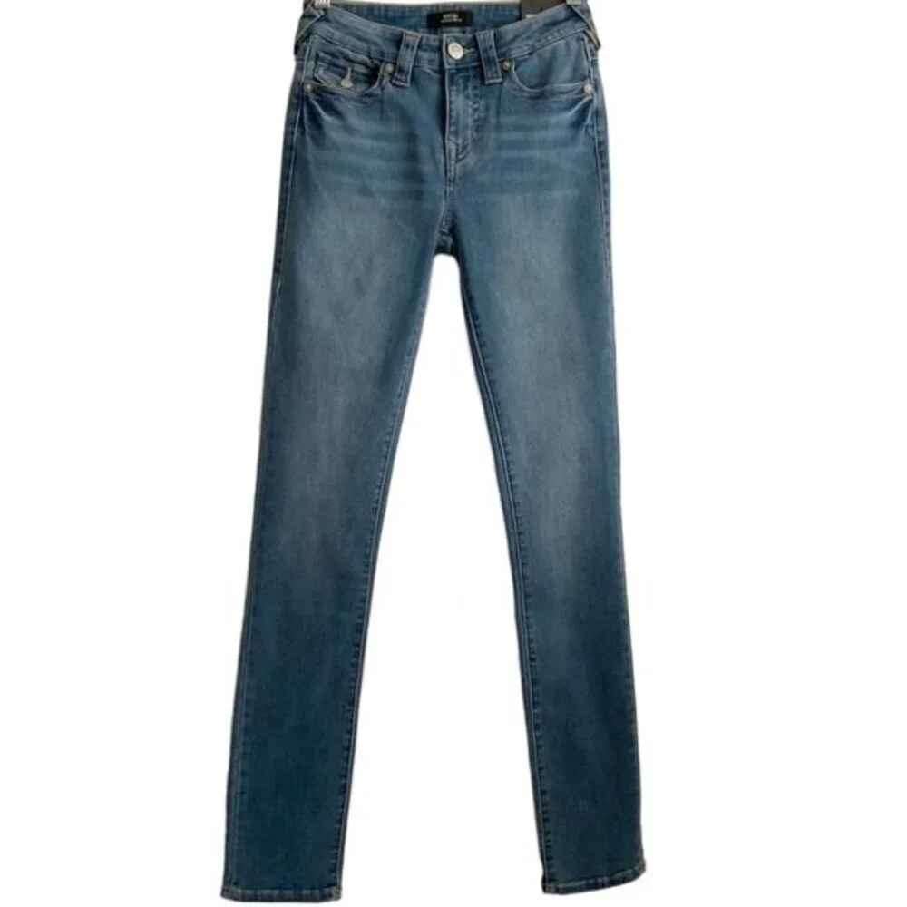 True Religion Stella Mid Rise Skinny Jeans In Humm 25